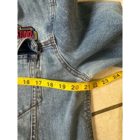 Universal Studios Florida Retro Marquee Logo Denim Jean Jacket L - Picture 8 of 9